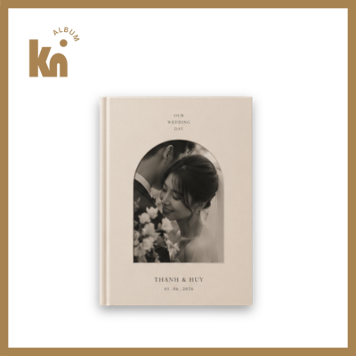 Bìa album cưới khung hình cắt phá bố cục