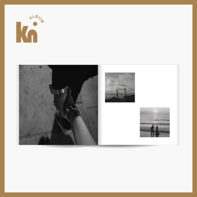 Album ảnh phong cách trắng đen tối giản của KINI ALBUM