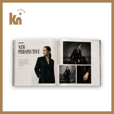 Mẫu album ảnh phong cách editorial high-fashion
