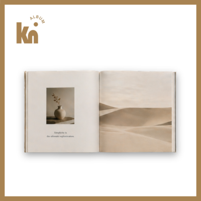 Mẫu album ảnh phong cách minimal luxury