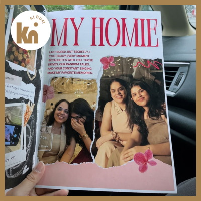 Album ảnh gia đình dạng nhật ký hội thoại