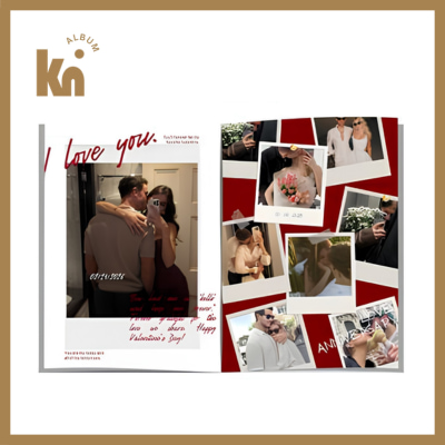 Mẫu album ảnh tặng người yêu phong cách lãng mạn