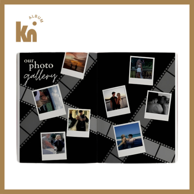 Mẫu album ảnh tặng người yêu phong cách nghệ thuật tối giản